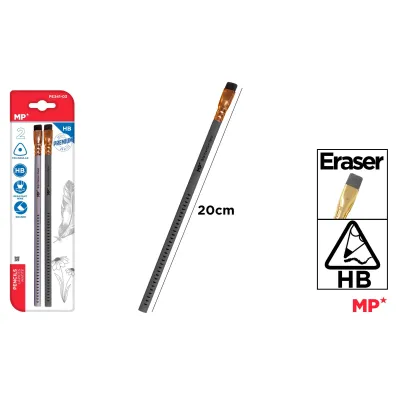 Mp Main Paper O��wek MP HB z gumk� 2szt.blister