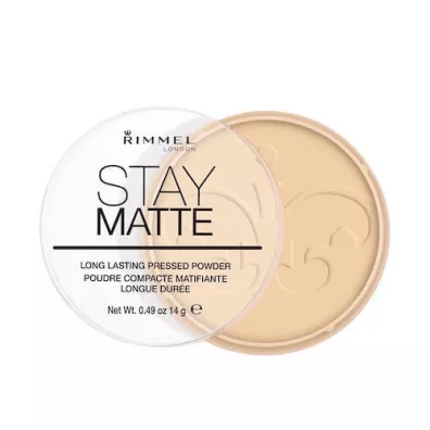 Rimmel Stay Matte Powder puder prasowany 001 Transparent 14 g