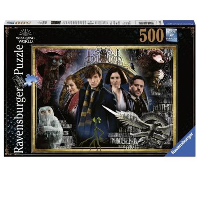 Puzzle 500 el. Harry Potter Fantastyczne zwierzta Ravensburger