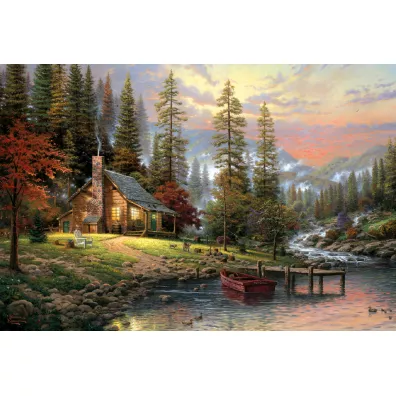Puzzle 500 el. Thomas Kinkade. Spokojne schronie Schmidt
