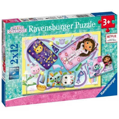 Puzzle dla dzieci 2x12 el. Koci Domek Gabi Ravensburger