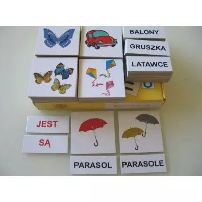 Zestaw dydaktyczny. Rzeczowniki l.poj., l. mn.