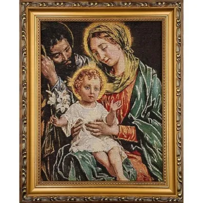 Obraz Haftowany �w. Rodzina 22x27,5cm