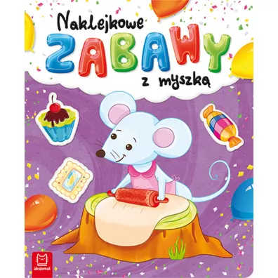 Naklejkowe zabawy z myszk. Odklejam i naklejam