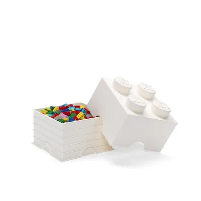 Pojemnik klocek LEGO Brick 4 Bia�y