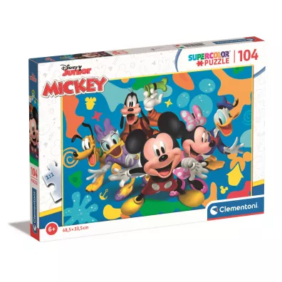 Puzzle 104 el. Super Kolor Disney Mickey and Friends Clementoni