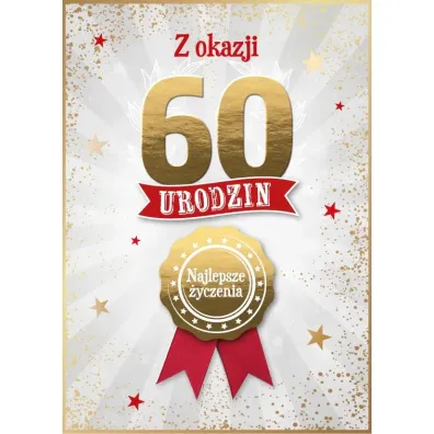 Armin Style KARNET URODZINY 60 B6 Z KOP AS GM-1296 FOL