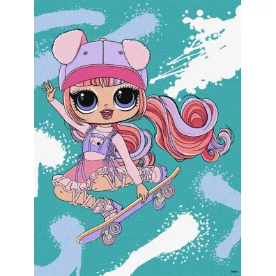 Malowanie po numerach - Tweens LOL Skate Dance Ideyka