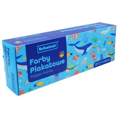 Schemat Farby plakatowe 12 x 20 ml