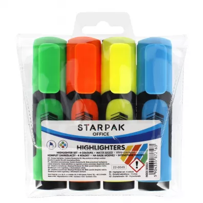 Zakre�lacz 4 kolory mix1 STARPAK 505523 4 szt.