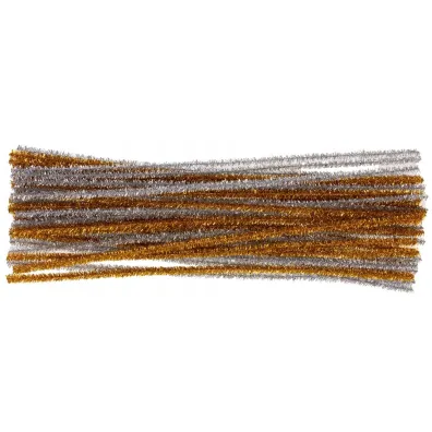 Brewis Druciki kreatywne metalizowane z�ote i srebrne 30cm