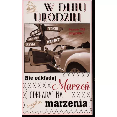 AbCard Kartka okolicznociowa Urodziny U63