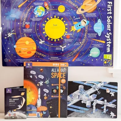 Puzzle magnetyczne Wszystko o kosmosie mierEdu