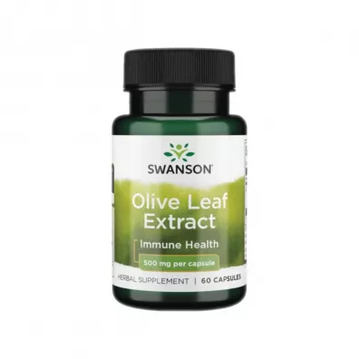 Swanson Olive Leaf Extract 500 mg - suplement diety 60 kaps.