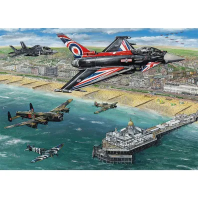Puzzle 1000 Pokazy lotnicze nad Eastbourne Anglia 113720 Gibsons