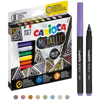 Carioca Pisaki metaliczne 8 szt.