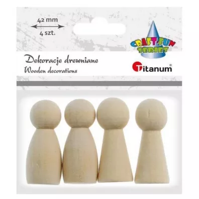 Titanum Drewniane pionki 42 mm