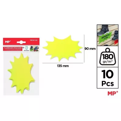 Mp Main Paper Etykiety cenowe fluorescencyjne ��te 135x90mm