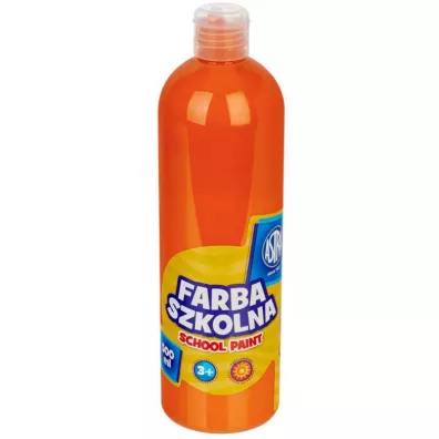 Astra Farba szkolna w butelce pomara�czowa 500 ml