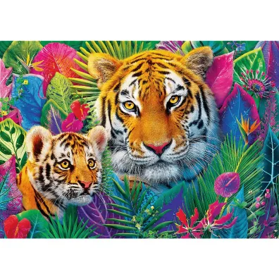 Puzzle 500 element�w Premium Tygrys w D�ungli TREFL 37625