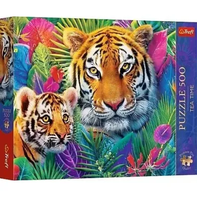 Puzzle 500 element�w Premium Tygrys w D�ungli TREFL 37625