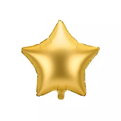 PartyDeco Balon foliowy Gwiazdka z�oty 48 cm