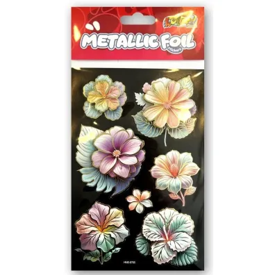 Naklejki foliowe Metalic Double Flowers PENMATE