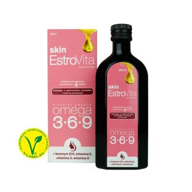 EstroVita Skin Kwasy Omega 3-6-9 Suplement diety 250 ml