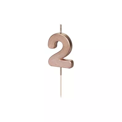 wieczka urodzinowa 2 rowe zoto 4.5cm