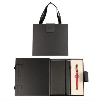 Cresco D�ugopis + notes Classic premium czerwono-z�oty