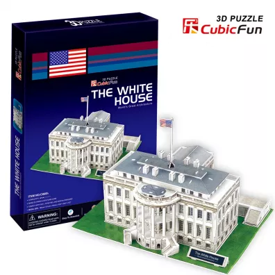 Puzzle 3D 56 el. Bia�y Dom Cubic Fun