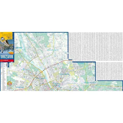 Warszawa plan miasta 1:29 000 laminat
