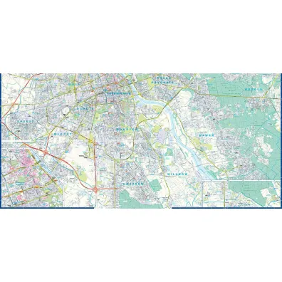 Warszawa plan miasta 1:29 000 laminat