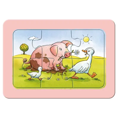 Puzzle 3x6 el. Zwierzaki Ravensburger