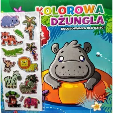 Kolorowa d�ungla Hipopotam