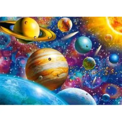 Puzzle 100 el. Uk�ad s�oneczny Castorland