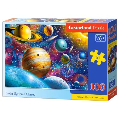 Puzzle 100 el. Uk�ad s�oneczny Castorland