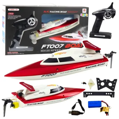 Motor�wka Vitality FT007 RC 1:16 bia�o czerwona LeanToys