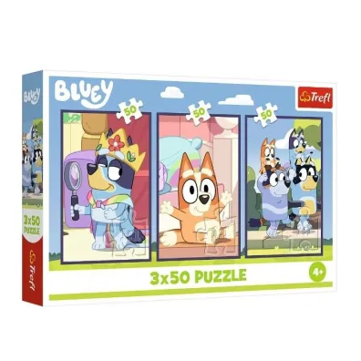 Puzzle 3x50 el. Rodzina Bluey Trefl