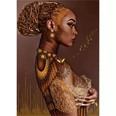 Norimpex Diamentowa mozaika kobieta czarnoskra w koku NO-1007442