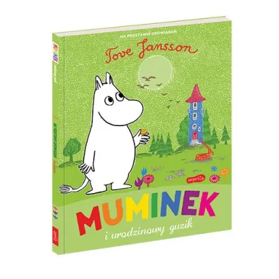 Muminek i urodzinowy guzik