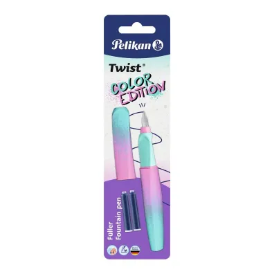 Pelikan Pi�ro wieczne Twist Color Edition Stal M. pastelowe + naboje