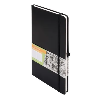 Antra Notes A5 Romantyzm Czarny kratka