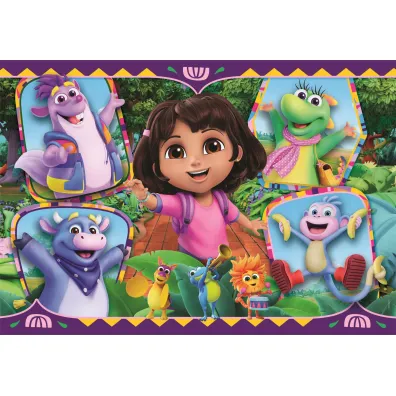 Puzzle 104 el. Maxi SuperColor. Dora Clementoni