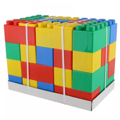 Polesie 68033 Klocki budowniczy XXL 45 elementw + cznik do klockw