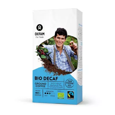 Oxfam Fair Trade Kawa mielona bezkofeinowa Arabica/Robusta Peru 250 g Bio