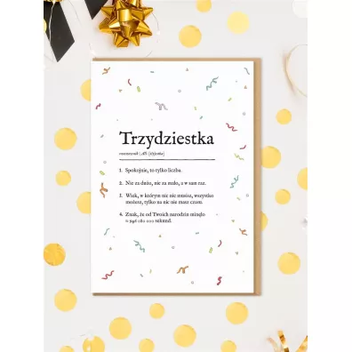 Nadwyraz.com Karnet Urodziny - trzydziestka