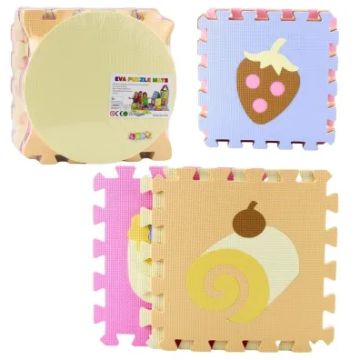 Mi�kkie puzzle mata edu Owoce i s�odycze 16el LeanToys