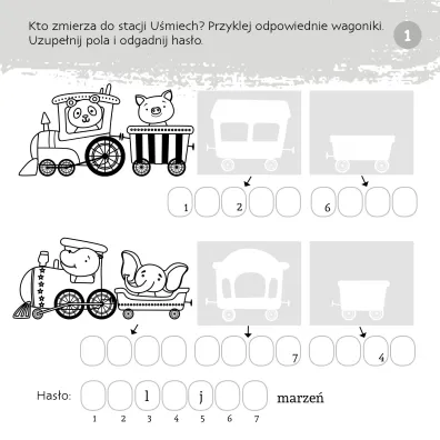 Zgadywanie-doklejanie. Krzy��wki