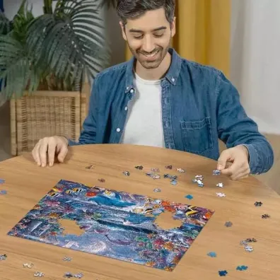 Puzzle 500 el. �wiec�ce w ciemno�ci - Magiczny �wiat Ravensburger